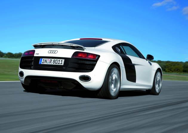 Audi R8 5.2 FSI quattro:
Audi R8 5.2 FSI quattro/Fahraufnahme